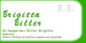 brigitta biller business card